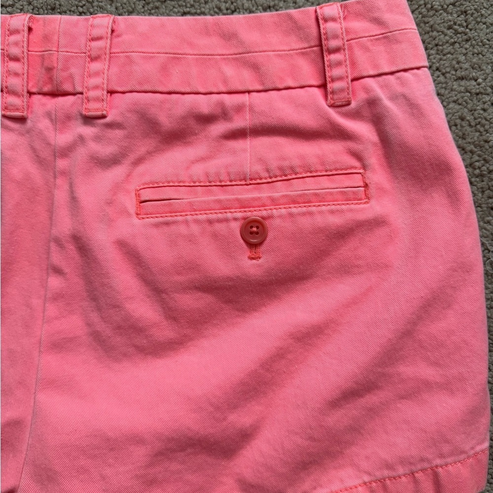 J. Crew Women’s Chino Shorts Size 6 Pink Cotton Preppy Summer Vacation Beach - Picture 2 of 5